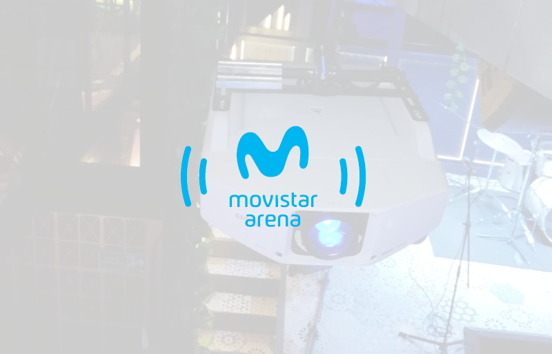 Ver instalacion de videobeam industrial en movistar arena