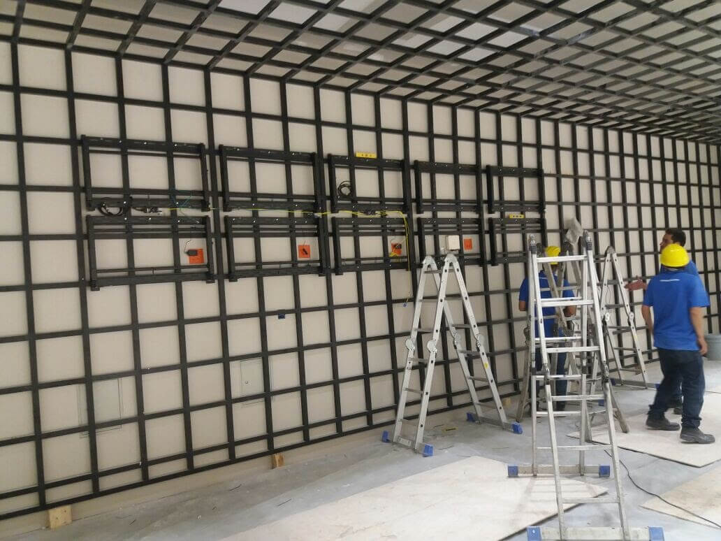 Estructura del videowall de 2x3