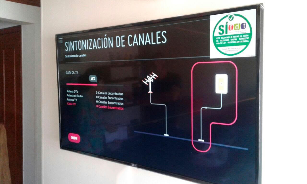 Soporte de tv sin movimiento en Bogota