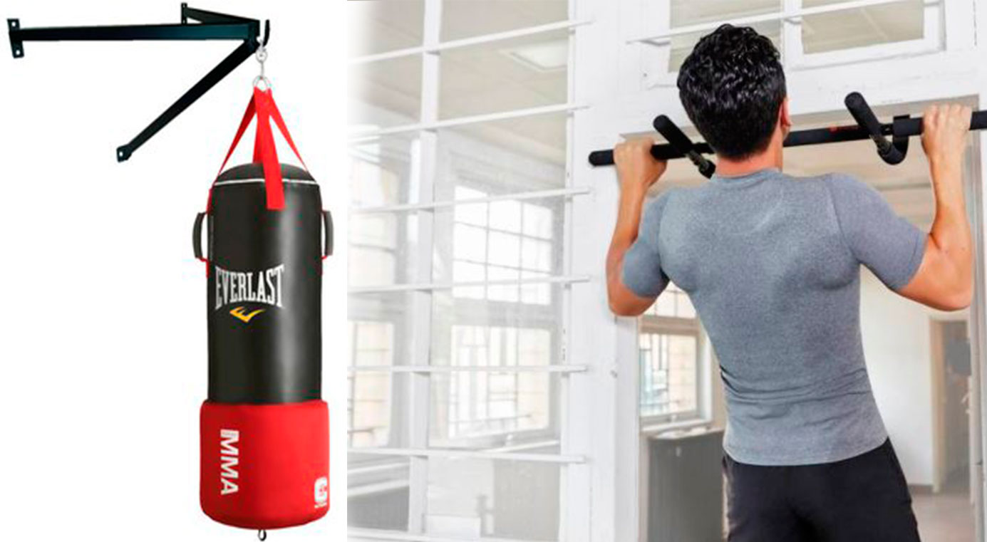 Soporte de pared para saco para entrenamiento de boxeo