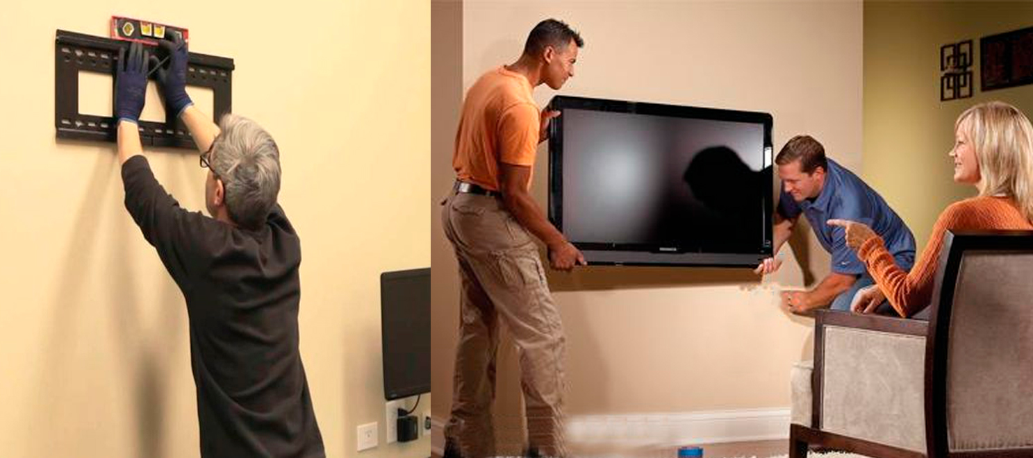 Soporte de pared para televisor en pared de drywall