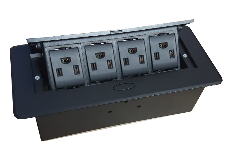 Caja de conectividad 4 puertos electricos