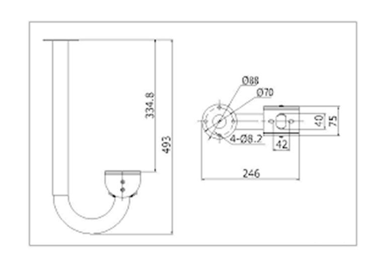 Soporte techo camaras referencia ds1269zj