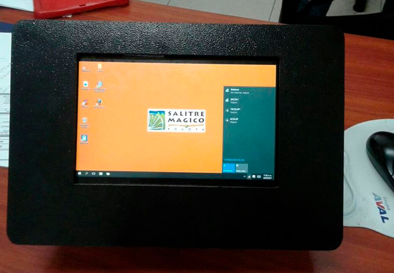 Base de mesa para tablet con candado