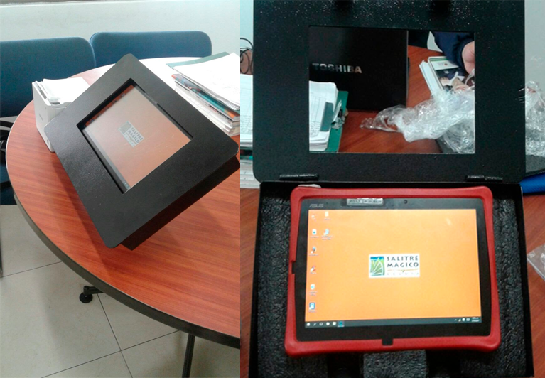 Soporte de mesa con candado para tablets o ipads