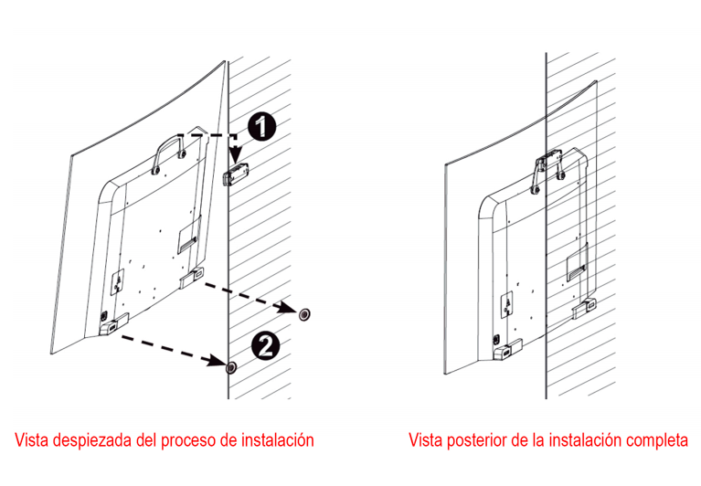 Instalacion base osw100 para tv lg 55ec93ot