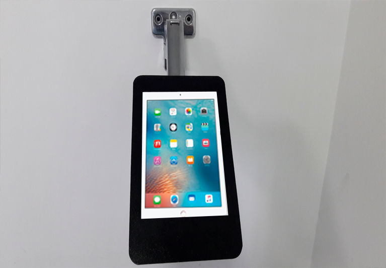 Base de pared con brazp de gas para tablet